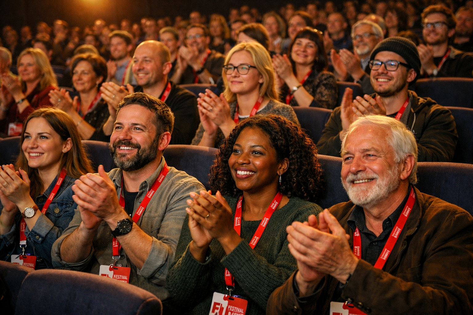 Publiczność podczas festiwalu filmowego w Polsce