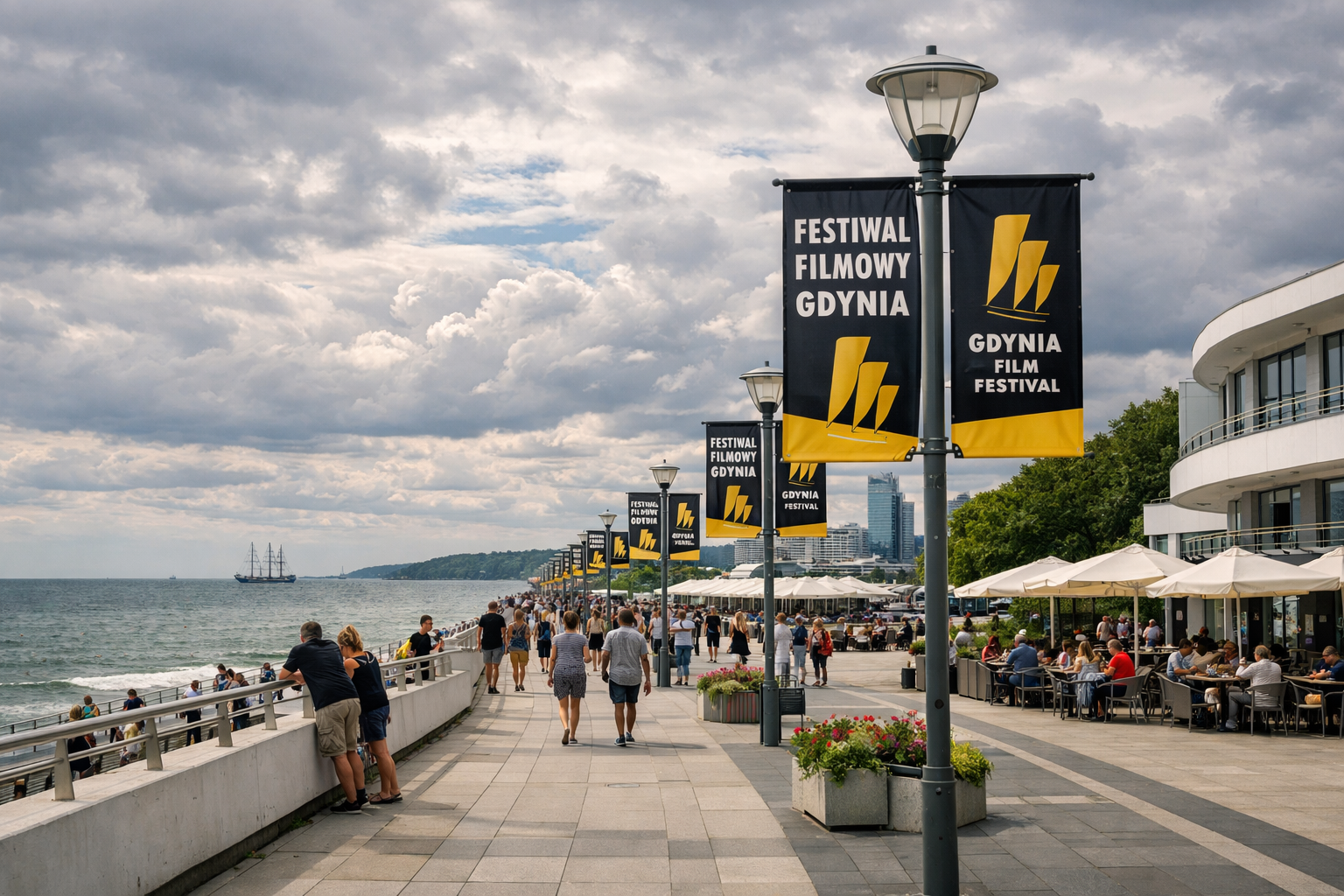 Widok na Gdynię podczas festiwalu filmowego